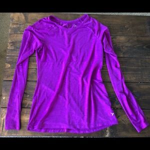 Long Sleeved, Mesh, Athletic Top.